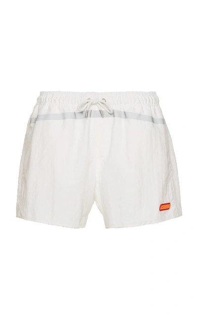 Shop Heron Preston Reflective Swim Shorts In White