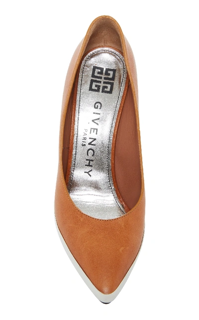 Shop Givenchy Two-tone Leather Pumps In Brown