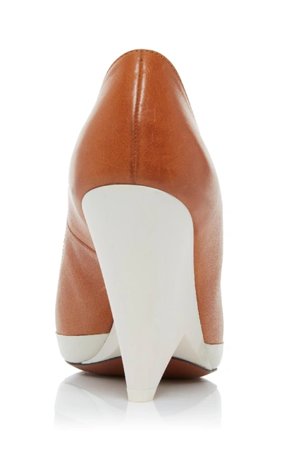 Shop Givenchy Two-tone Leather Pumps In Brown