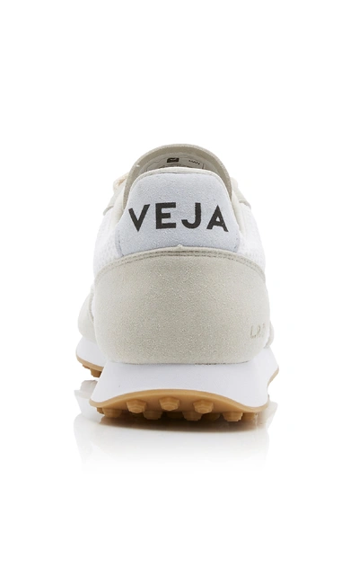 Shop Veja Suede-trimmed Mesh Sneakers In Neutral