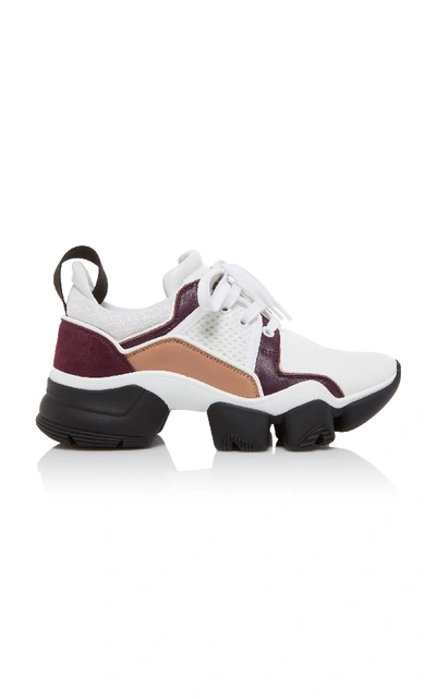 Shop Givenchy Jaw Low-top Leather Sneakers In Multi