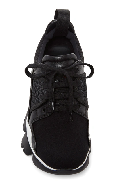 Shop Givenchy Jaw Low-top Leather Sneakers In Black