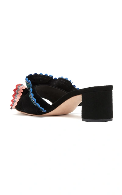 Shop Loeffler Randall Vera Ruffle Sandals In Black