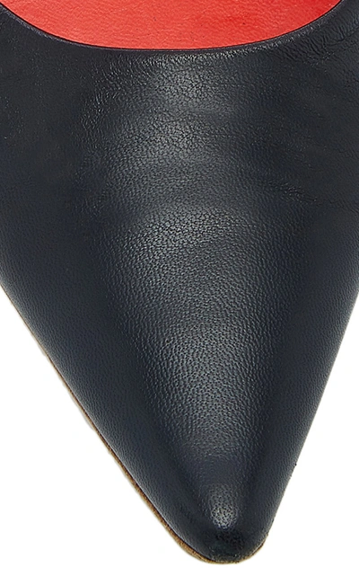 Shop Proenza Schouler Leather Grommet Mules In Black