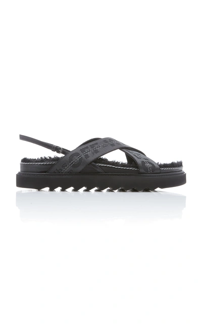 Shop Off-white Industrial Belt Sandals In Black