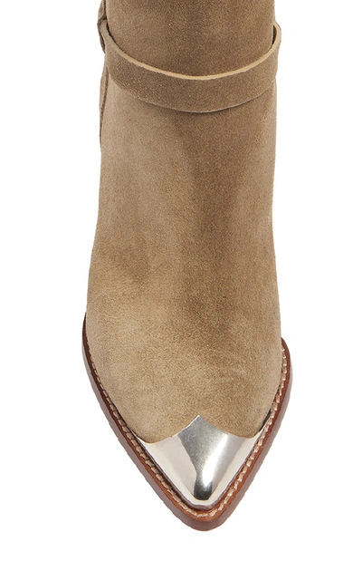 Shop Isabel Marant Lamsy Calf Suede Boots In Neutral