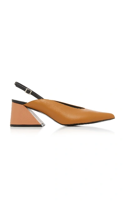 Shop Yuul Yie Exclusive Slingback Leather Pump In Neutral