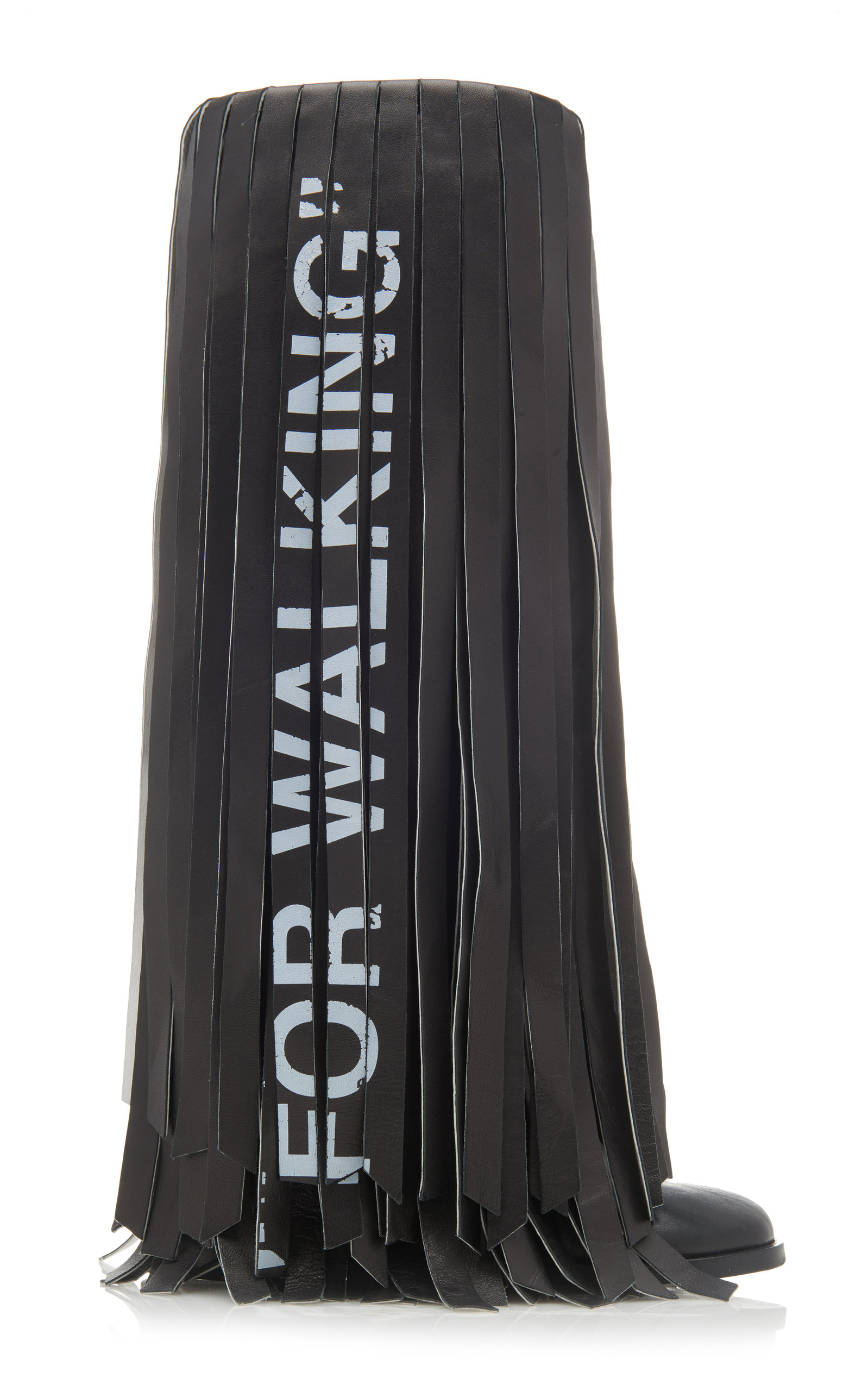 off white fringe boots