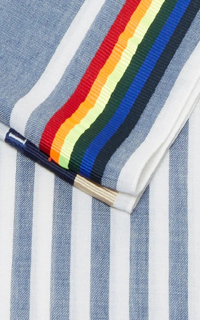 Shop Loewe Rainbow Striped Logo Scarf