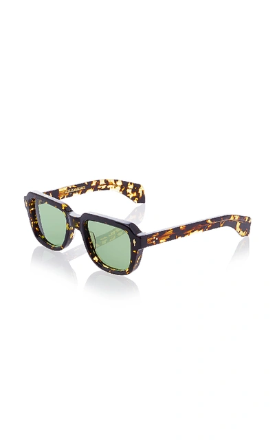 Shop Jacques Marie Mage Taos Square-frame Tortoiseshell Acetate Sunglasses In Brown