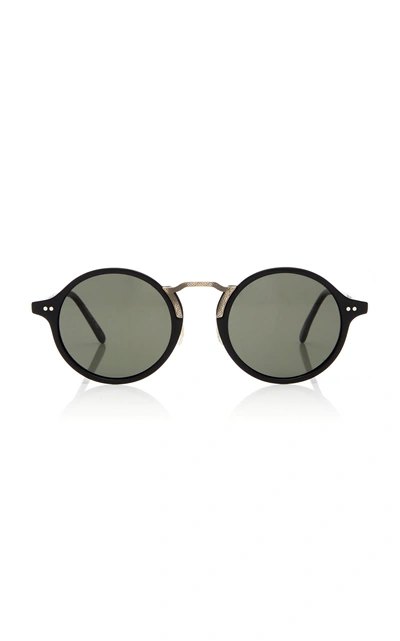 Shop Oliver Peoples Kosa Round-frame Acetate Sunglasses In Black