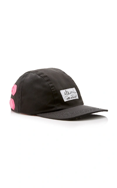 Shop Off-white Embroidered Canvas Baseball Cap In Black