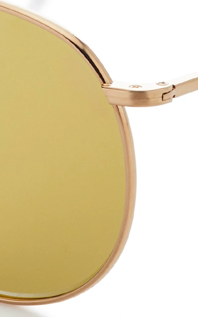 Shop Thom Browne Oversized Gold-tone Aviator Sunglasses