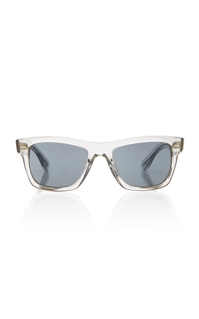 Shop Oliver Peoples Oliver Sun Square-frame Acetate Sunglasses In Neutral