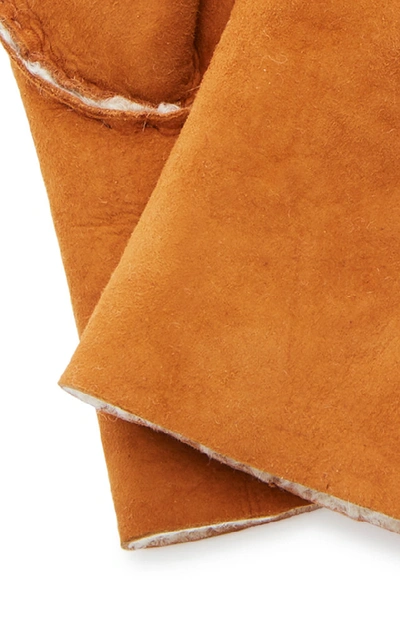 Shop Labonia Shearling Gloves In Brown