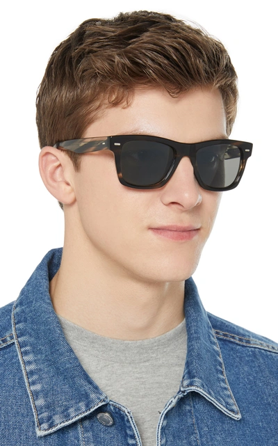 Shop Oliver Peoples Oliver Sun Square-frame Acetate Sunglasses In Brown