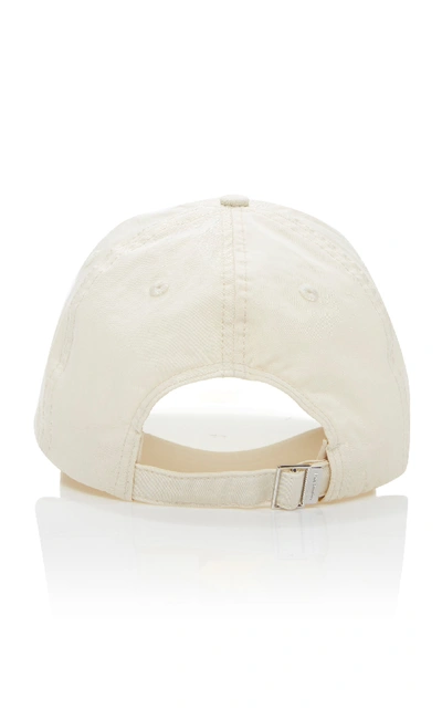 Shop Acne Studios Embroidered Twill Baseball Cap In Neutral