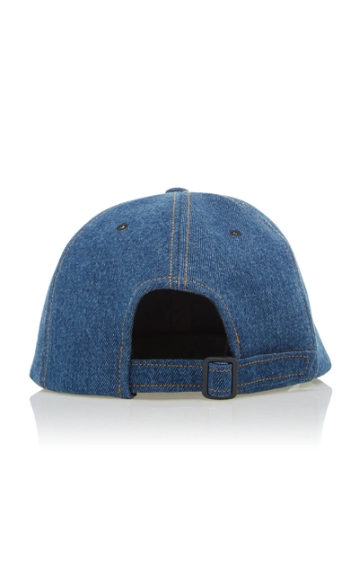 Shop Off-white Appliquéd Cotton-twill Baseball Cap In Blue