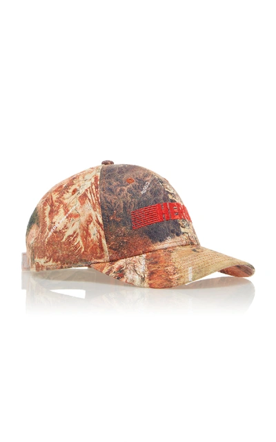 Shop Heron Preston Embroidered Cotton Baseball Cap In Multi