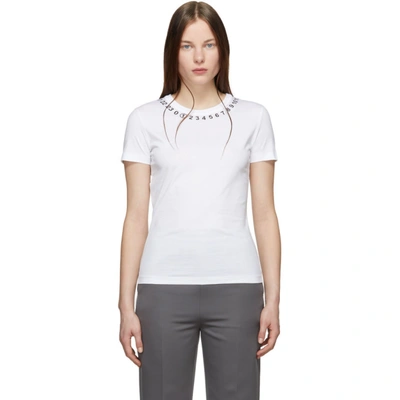 Shop Maison Margiela White Light T-shirt In 100 Optic W