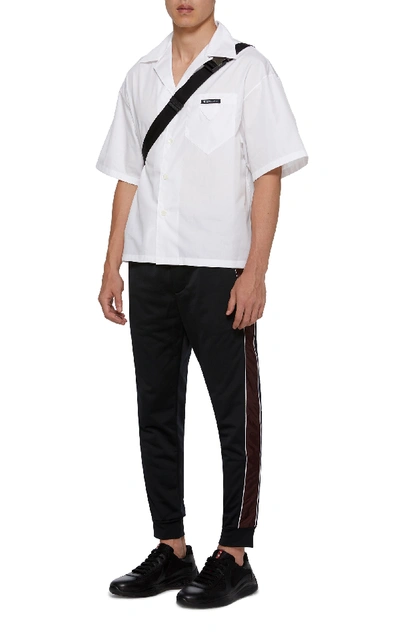 Prada Black Leather New Americas Cup Sneakers