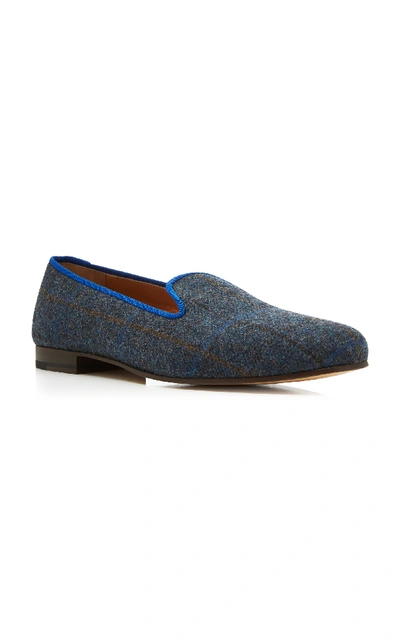 Shop Stubbs & Wootton Exclusive Plaid Tweed Slippers