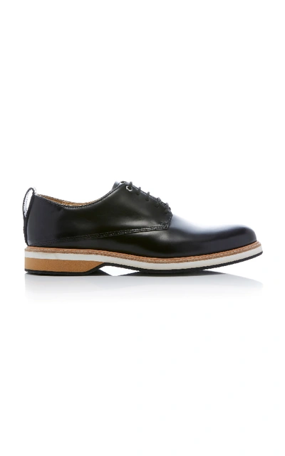 Shop Want Les Essentiels De La Vie Montoro Cognac Leather Derby Shoes In Black