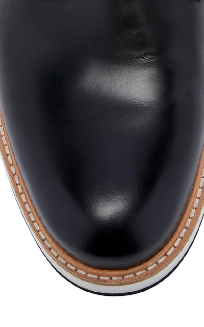 Shop Want Les Essentiels De La Vie Montoro Cognac Leather Derby Shoes In Black