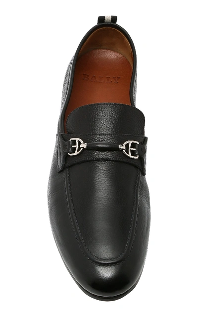 Shop Bally Plintor Calfskin Loafer In Black