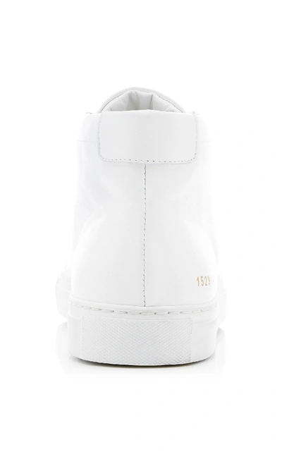 Shop Common Projects Achilles Leather High-top Sneakers In White