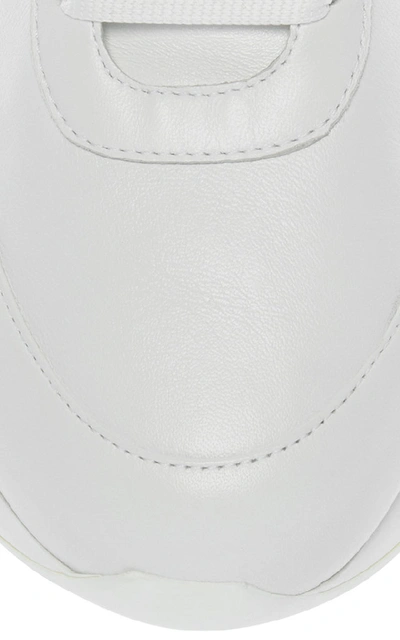 Shop Alexander Mcqueen Leather Low-top Sneakers In White