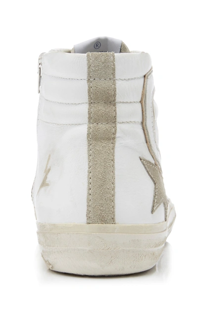 Shop Golden Goose High-top Slide Sneakers In White