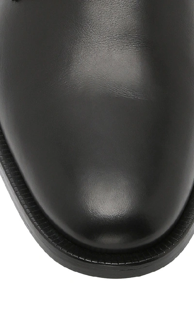 Shop Lanvin Derby Leather Brogues In Black