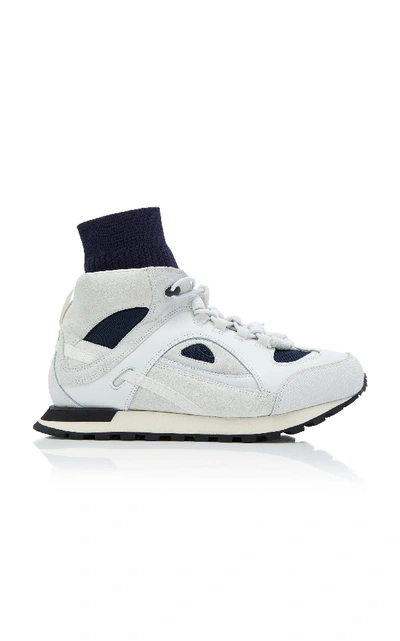 Shop Maison Margiela Security Runner High-top Sneakers In White