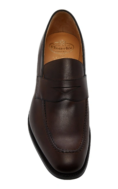 Shop Church's Hertford Leather Penny Loafers In Brown