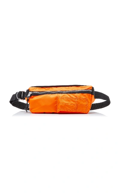 Shop Maison Margiela Canvas Belt Bag In Orange