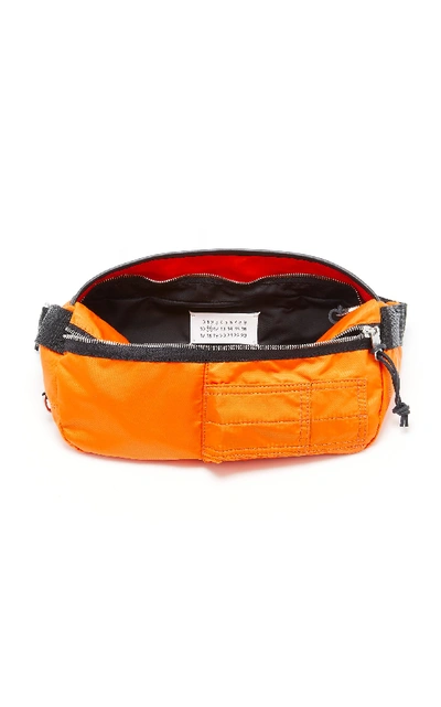 Shop Maison Margiela Canvas Belt Bag In Orange