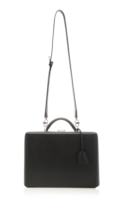 Shop Mark Cross Exclusive Grant Saffiano Briefcase In Black