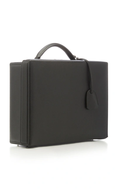Shop Mark Cross Exclusive Grant Saffiano Briefcase In Black