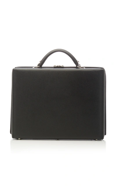 Shop Mark Cross Exclusive Grant Saffiano Briefcase In Black