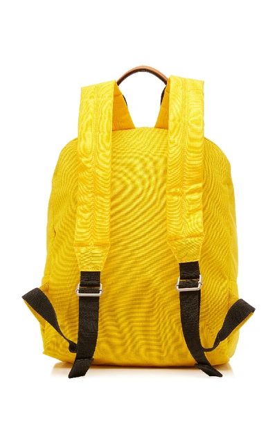 Shop Maison Margiela Zip-detailed Shell Backpack In Yellow