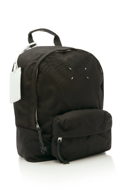 Shop Maison Margiela Zip-detailed Shell Backpack In Black