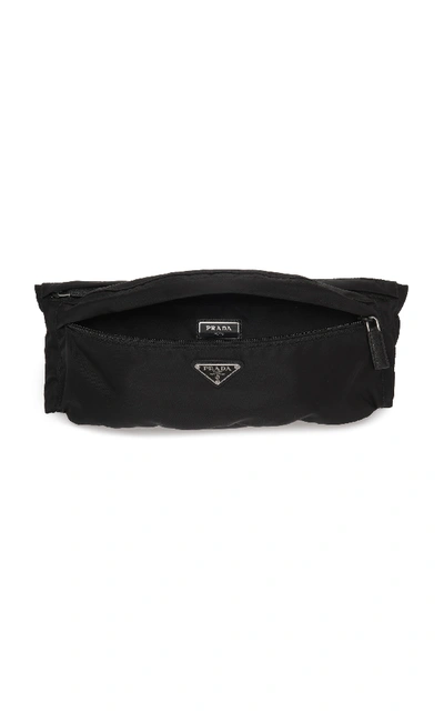 Shop Prada Zippered Belt Bag In Black