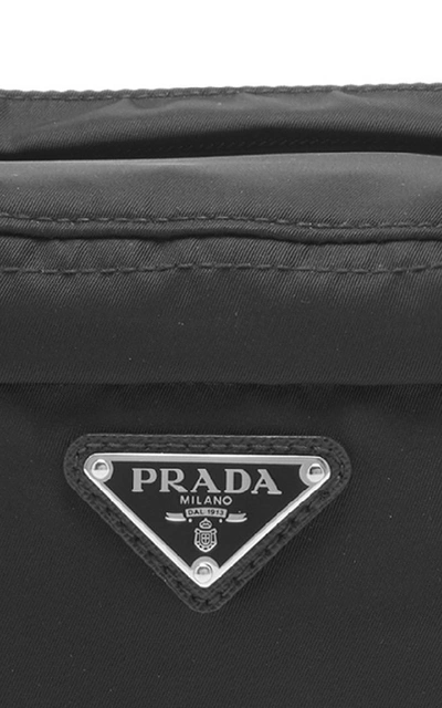 Shop Prada Zippered Belt Bag In Black