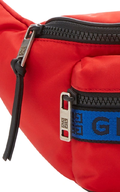 Shop Givenchy 4g Logo Belt Bag In Red