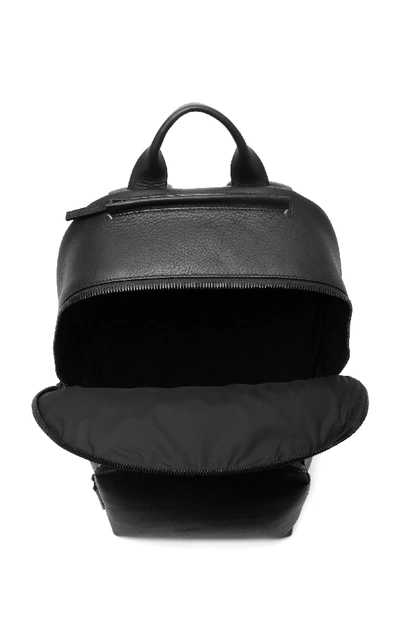 Shop Troubadour Waterproof Leather Zip Backpack In Black