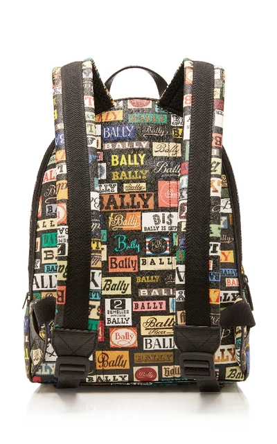 Shop Bally Multicolored Logo Backpack