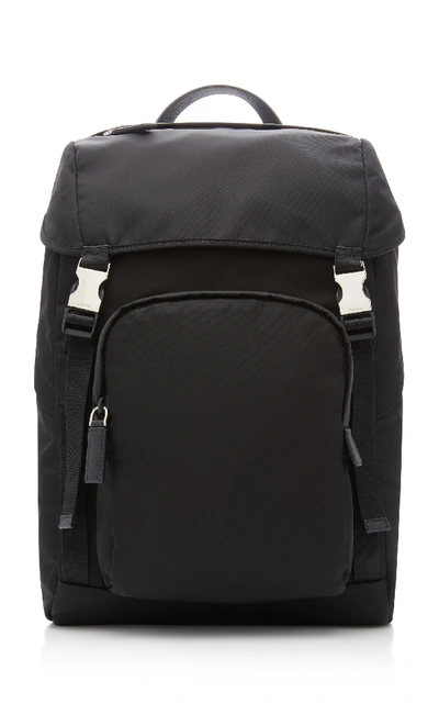 Shop Prada Tech Shell Backpack In Black