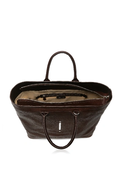 Shop Passavant And Lee Scier Leather Holdall In Brown