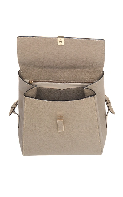 Shop Valextra Zaino Iside Leather Backpack In Brown